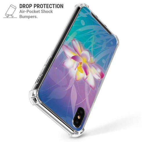 Lotus iPhone XS Max Clear Case